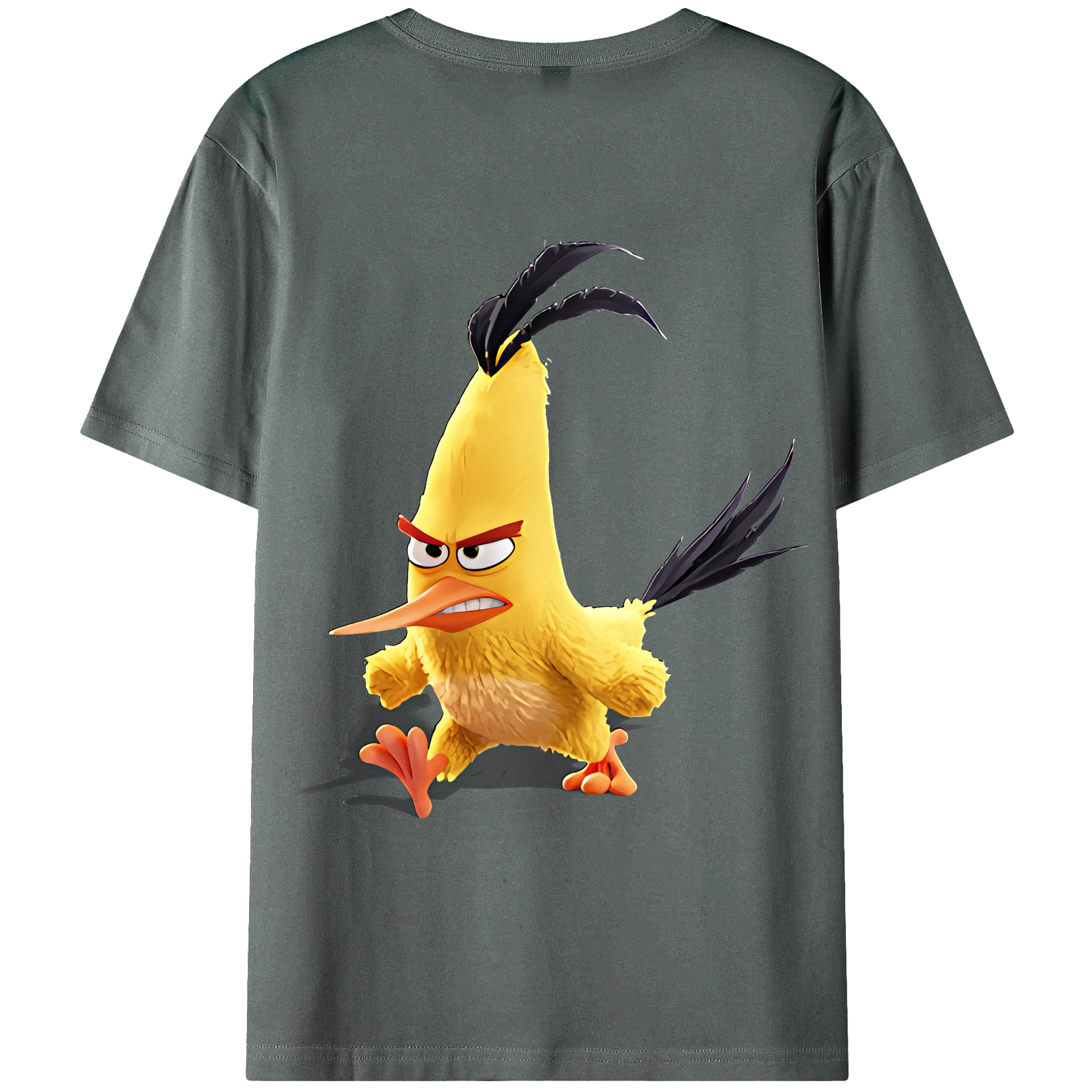 （画像用） Angry Birds アングリーバード 綿100％半袖Tシャツ（背面プリント）